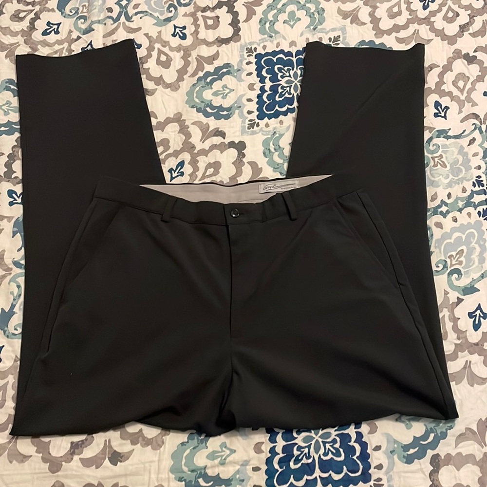 Mens Black Greg Norman 34x34 Golf Pants